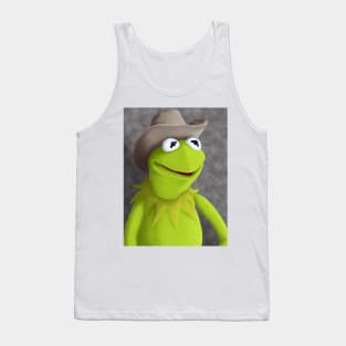 Cowboy Hat Kermit Portrait Tank Top